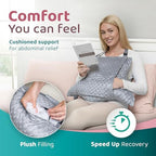 Zomaple Hysterectomy Pillow with Neck Strap for Abdominal Surgery Support - Image 3