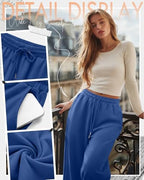 Neer 3 Pack Women's Wide Leg Sweatpants Baggy Pants with Pockets - Image 2