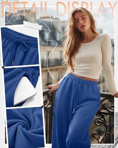 Neer 3 Pack Women's Wide Leg Sweatpants Baggy Pants with Pockets - Image 2