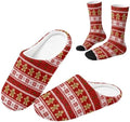 Fuzzy Slipper with Socks for Women Slip On House Slipper and Socks Set Cozy Fuzzy Slippers for Indoor by Baxinh