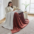 NANPIPER Warm Sherpa Blanket for Couch, Soft Fleece for Winter, Fuzzy Plush Throw Gift for Women, Chocolate Brown 50x60 Inches by NANPIPER