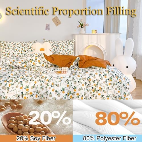 Simple Spring Comforter Full Size, Category A Maternal and Infant Grade Quilt Core - Healthy Warm Comfortable Comforter for Bedroom Living Room Bed Decor(A,150 * 200cm/59 * 79") - Image 4