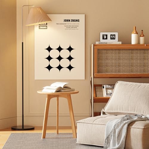 Solid Beech Oak Wood Side Table - Compact End Table with Detachable Cloth Pocket - Modern Small Nightstand with Storage Holder for Living Room, Bedroom (Oak, Natural) by Bamskov