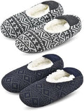 Men Fuzzy Slipper Socks Non-Slip Grippers Soft Sole House Slippers by VAGUKU