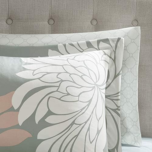 Madison Park Essentials Full Comforter Set Bed in a Bag Blush/Grey 9PC - Image 3