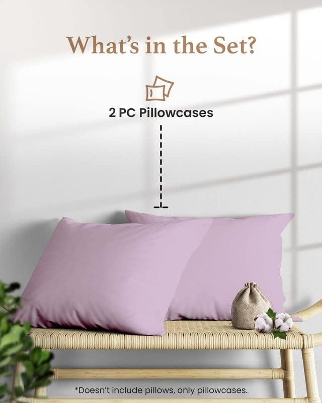 1000 TC King Pillowcases Set of 2 100% Egyptian Cotton Pillow Cases - Image 3