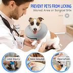 Supet Inflatable Dog Cone Collar Alternative After Surgery, Dog Neck Donut Collar Recovery E Collar to Stop Licking, Soft Dog Cone for Medium Large Dogs - Image 2