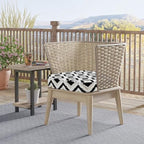 idee-home Outdoor Chair Cushions Set of 2, 19" x 19" D-Shaped - Image 5