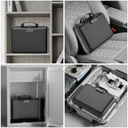DocSafe Fireproof File Organizer with Lock, Hard-Shell Case Fireproof Document Box with 13 Pocket Accordion File Folder, Portable Home Office Travel Safe Storage for Important Documents Laptop Black - Image 5