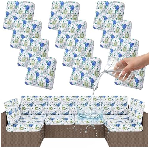 Smiry Waterproof Patio Cushion Covers, Stretch Outdoor Furniture Covers by Smiry