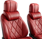Yilia Universal Memory Foam Car Headrest Neck Pillow，Red：2PCS by Yilia