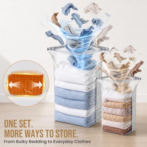 TAILI Cube Vacuum Storage Bags, 8 Pack Combo (3 Jumbo +5 Medium) - Image 5