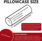 Neck Roll Pillow Case Cover Only - Cervical Pillowcovers with Zipper Cylinder Soft Bolster Pillowcases for Cylindrical Cushion(13,2pcs:110x15cm/43x6) - Image 4
