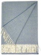 Alpaca Home | Hamptons Hand Loomed 4-Season Throw Blanket Baby Alpaca Wool | 6.6 Feet Long X 4.25 Feet Wide | Hypoallergenic & Luxuriously Soft (Montauk) by AlpacaHome