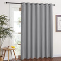 NICETOWN Blackout Curtain for Sliding Glass Door - Patio Door Curtains, Thermal Insulated Wide Drapes/Draperies for Bedroom/Living Room, Silver Grey, 1 Panel, 100 by 84-Inch by NICETOWN
