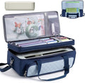 Double Layer Carrying Case with Cutting Mat Pocket & Accessories Storage by IMAGINING
