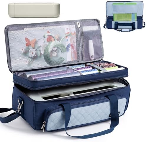 Double Layer Carrying Case with Cutting Mat Pocket & Accessories Storage by IMAGINING