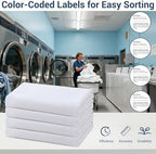 CULVE Bulk Twin Flat Sheets Only, White 6 Pack, Microfiber, 66x96 - Image 4