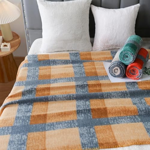 ZYFZCYBL Fleece Blanket Bulk Pack of 6 Cozy Fleece Throw Blankets 50x60 Warm Soft Lightweight Breathable Pet-Friendly for Bed Sofa Camping Wedding Gifts (Multiple Plaid - Image 5