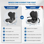 Large Car Seat Cushion with Lumbar Support Pillow for Long Sitting - Image 2