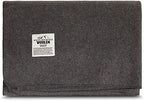 Lodge Twin Blanket - 80% Recycled Wool - Buffalo Plaid - Warm Throw Blanket - Thick - Washable - 65W x 90L - Charcoal Gray - Image 2