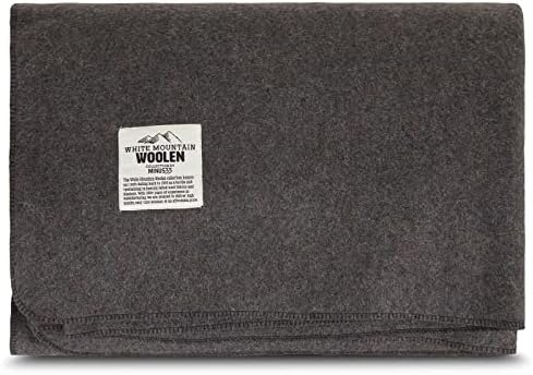Lodge Twin Blanket - 80% Recycled Wool - Buffalo Plaid - Warm Throw Blanket - Thick - Washable - 65W x 90L - Charcoal Gray - Image 2