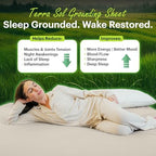 Terra Grounding Sheets Queen, 88% Cotton + 12% Silver, White - Image 2