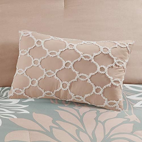 Madison Park Essentials Cal King Comforter Set Bed in a Bag Blush/Grey 9PC - Image 6