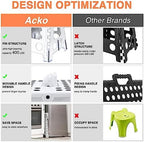 ACKO 16 Inch 6 Pack Folding Step Stool, Safety Lock, Holds 400 lbs, White - Image 7
