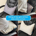 Sidney Sleep Set of 2 Mini Travel Size Neck Pillows - Knee Pillow - Back Lumbar Support - Curved Bed Pillow - 14 x 19 Inches - Adjustable Loft - Carry Backpack Included (White 2 Pack Mini) - Image 3