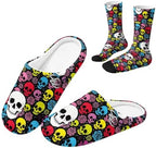 House Slippers for Women Washable Closed Toe with Cute Socks by Unknown