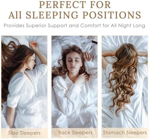 HUXMEYSON Pillows Standard Size Set of 4, Down Alternative Fill - Image 4