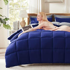 Decroom Lightweight 3 Pieces Comforter Set Cal-King Quilted Duvet Insert - Image 2