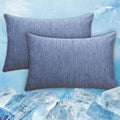 CHOSHOME Cooling Pillow Cases Zipper Pillow Covers Q-Max > 0.45 Zippered Pillowcases for Hot Sleepers, Soft, Breathable, Skin-Friendly, 4 Pack (Standard, 20"x26", Blue) by CHOSHOME
