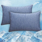 CHOSHOME Cooling Pillow Cases Zipper Pillow Covers Q-Max > 0.45 Zippered Pillowcases for Hot Sleepers, Soft, Breathable, Skin-Friendly, 4 Pack (Standard, 20"x26", Blue) by CHOSHOME