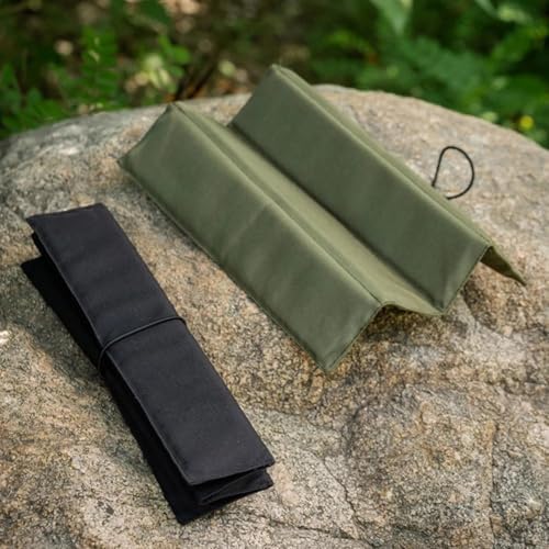 Lightweight Waterproof Foldable Camping Seat Pad Cushion - Portable Outdoor Chair Mat for Hiking, Picnics, Travel (Black) - Image 2