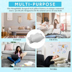 Hahafelt 2 Pcs Cooling Cervical Pillowcase, Gray, Queen Size - Image 7