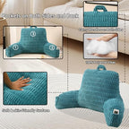 Reading Pillow for Sitting in Bed with Arm,Olive Corduroy,M - Image 5