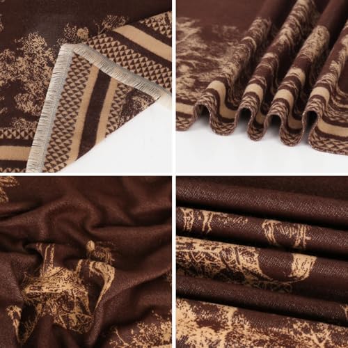 EXTREE Scarfs for Women Pashmina Silky Shawl Wrap for Evening Dressing Blanket Open Front Poncho Cape - Image 6