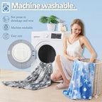 Cooling Blanket King Size (90"x108"), Double Sided Ice Cold Blanket for Hot Sleepers, Transfer Heat to Keep Cool, Soft Lightweight for Night Sweats, Bed & Couch, Ocean Design - Image 4