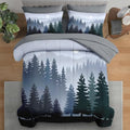 Pamnest Twin Comforter Set with Sheets, 5 Pieces Forest Mountain Bedding by PAMNEST