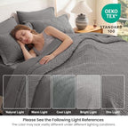 Love's cabin Quilts for Queen Bedspreads, 7 Pieces Bed in a Bag, Grey - Image 5