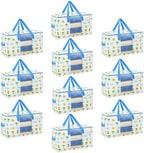 VENO Moving Bags, Wide Open Top, Clear Window, Tropical Island, 10 Pack by Veno