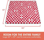 PICNIC TIME Pixar Toy Story Pizza Planet Impresa Picnic Blanket with Drawstring Backpack, Lightweight Water Resistant Beach and Outdoor Blanket, (Red and White) - Image 3