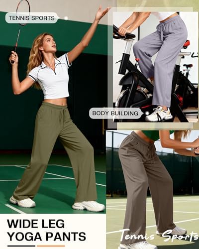 4 Pack Women Lounge Comfy Pants Lightweight Sweatpant - Image 4