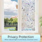 HIDBEA Window Privacy Film, 3D Stained Glass Static Cling 29.5 in x 78.7 in - Image 3