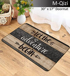 Camper Decor Doormat Pillow Cover Set - 1 * 30''x17'' Camper Rugs for Inside, 2 * 18x18 Camper Pillows Cover, RV Decorations for Inside Camper - Let The Adventure Begin - Image 4