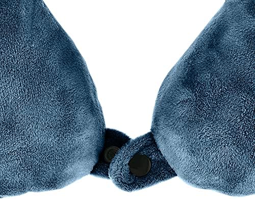 Inflatable Travel Neck Pillow: Extra-Soft, Cushion. for Airplanes, Trains, Cars, Portable Travel Accessory-with Carrying Pouch for Cell Phone and Passport Etc. (Blue 2 Pack) - Image 4