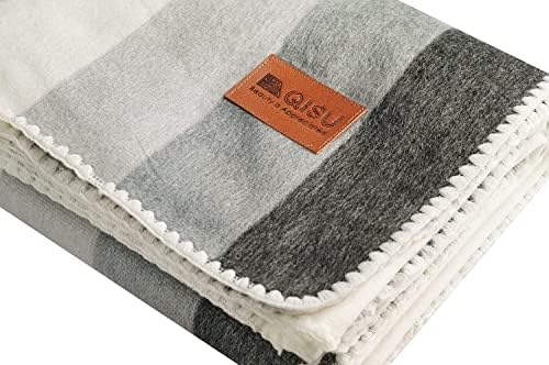 Qisu Ecuadorian Wool Blanket . Queen, Beautiful, Warm Throws | Hand-Woven Craftsmanship | Soft, Hypoallergenic and Breathable | Non-Itchy or Scratchy - Image 2