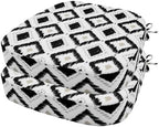 idee-home Outdoor Chair Cushions Set of 2, 19" x 19" D-Shaped by idee-home